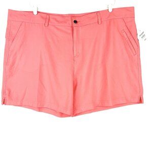 MAGELLAN Outdoors Women's Classic Fit Stretch Coral Shorts Size 3X High Rise NWT